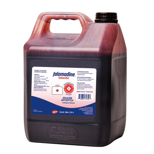 JALOMADINE ESPUMA Solución Antiséptica Tópica Env. 3.5 LTS. 8 G/100 ML.