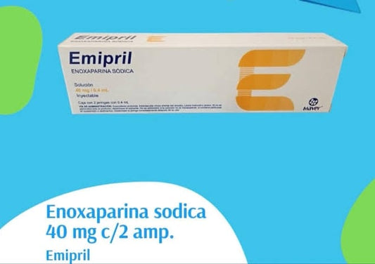 EMIPRIL Sol. Iny. c/2 JGAS. Prellenadas 40 MG/0.4 ML.