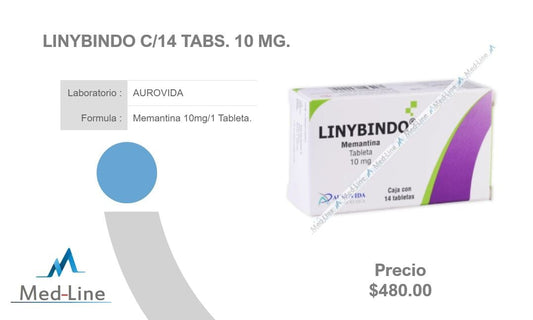 LINYBINDO c/14 TABS. 10 MG.