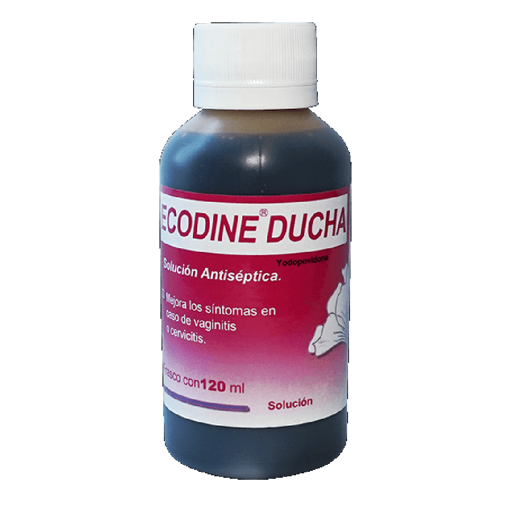 ECODINE DUCHA Solución Antiséptica Vaginal Fco. 120 ML. 10 G/100 ML.