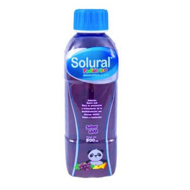 SOLURAL SOL. Pediátrico Sabor UVA FCO. 500 ML.