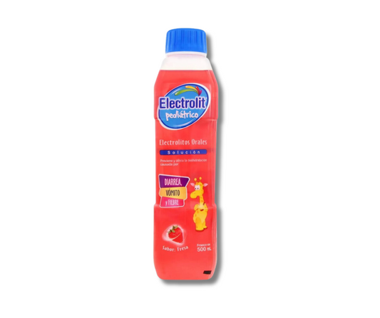 ELECTROLIT Pediátrico Suero Rehidratante SABOR FRESA 500 ML.