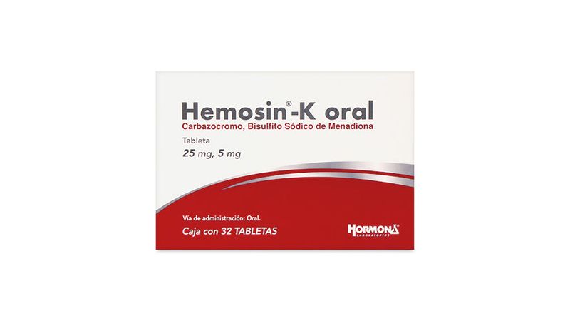 HEMOSIN-K Oral c/32 TABS. 25/5 MG.