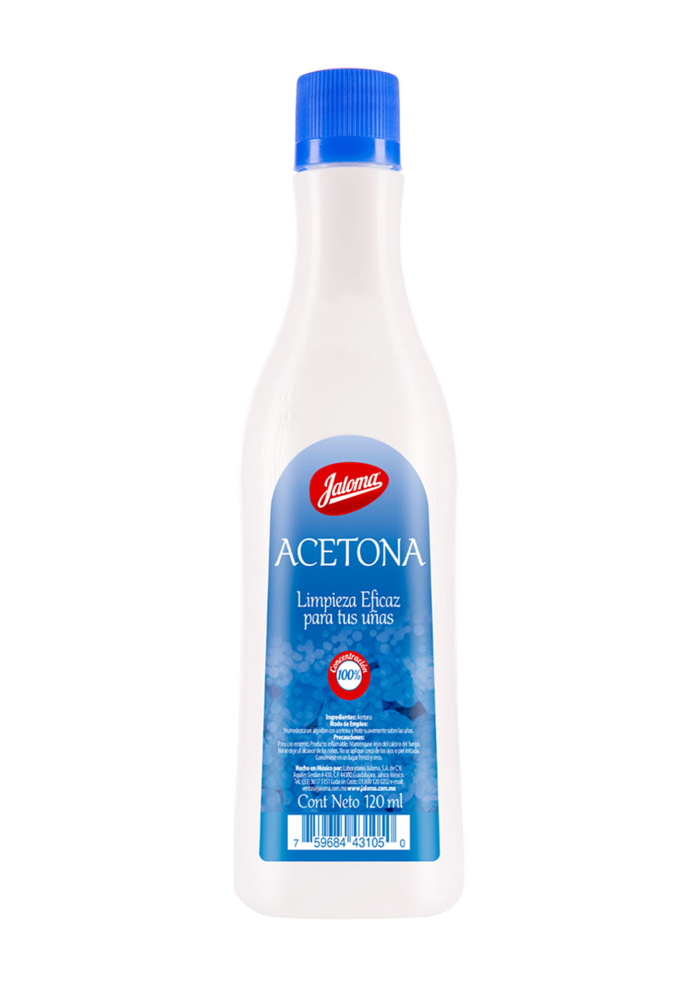 ACETONA CONCENTRACIÓN 100% (Jaloma) Fco. c/120 ML.