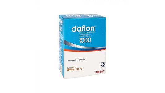 DAFLON 1000 SUSP. c/30 SOBS. 900-100 MG/10 ML.