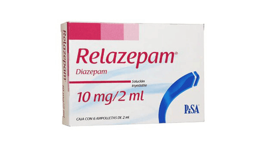 RELAZEPAM Sol. Iny. c/ 6 AMPTAS. 10 MG/2 ML.