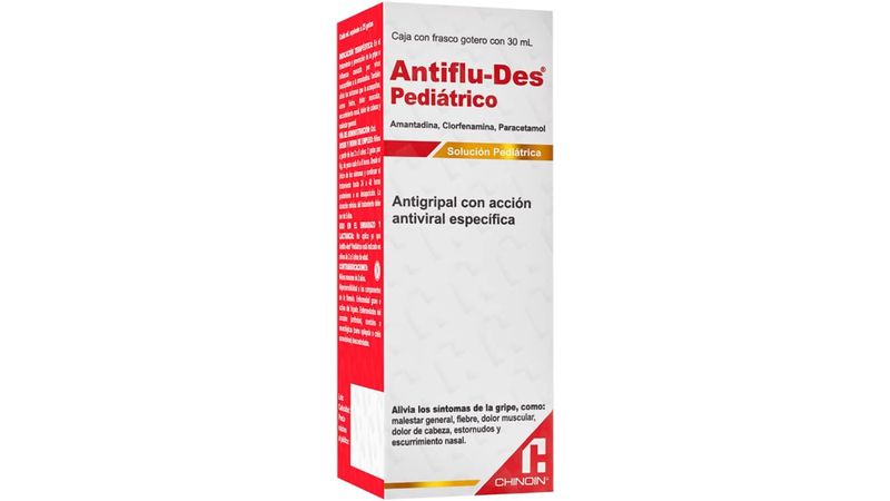 ANTIFLU-DES Pedtco. SOL. Fco. Gotero 30 ML. 2.5/0.1/15 G/100 ML.