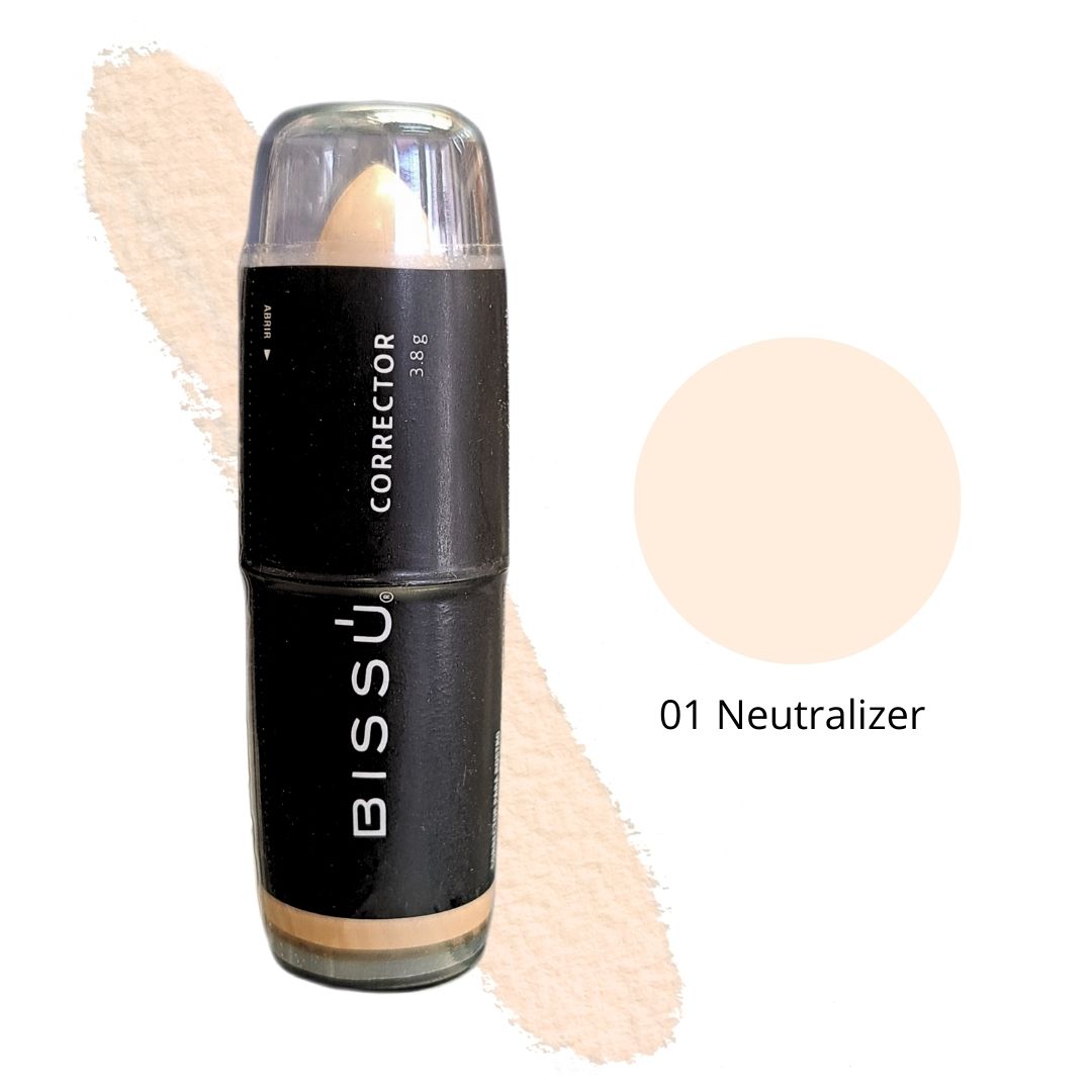 BISSÚ CORRECTOR PARA ROSTRO Tono 01-Neutralizer c/1 Pza. 4.7 G.