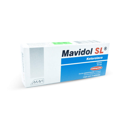 MAVIDOL SL c/4 TABS. Sublingual 30 MG.