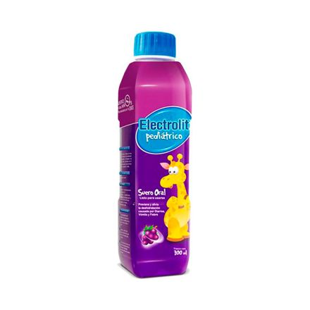 ELECTROLIT Pediátrico Suero Rehidratante SABOR UVA 300 ML.