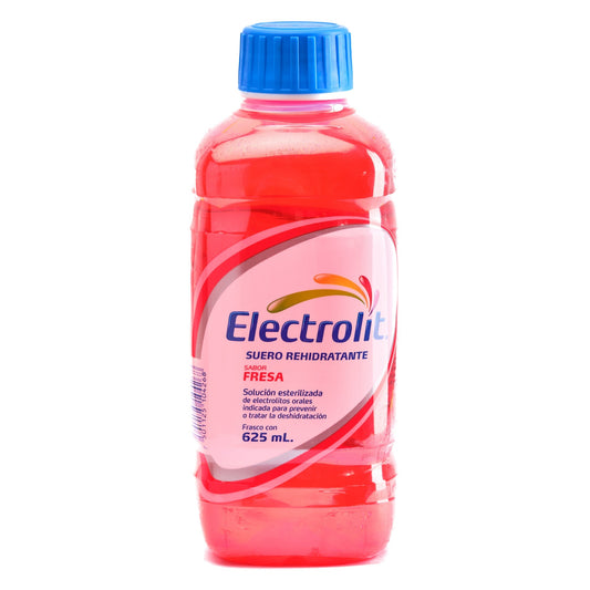 ELECTROLIT Suero Rehidratante SABOR FRESA 625 ML.