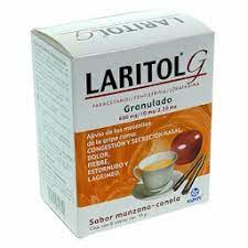 LARITOL-G GNDO. (Manzana-Canela) c/6 SOBS. 600-10-2.5 MG/10 G.