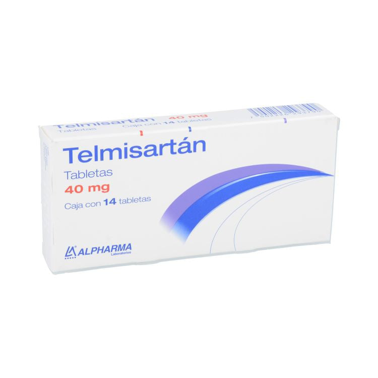 TELMISARTÁN (Alpharma) c/14 TABS. 40 MG.