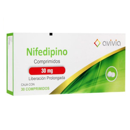 NIFEDIPINO (Avivia) c/30 COMPS. L.P. 30 MG.