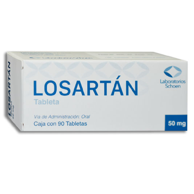 LOSARTÁN (Schoen) c/90 TABS. 50 MG.