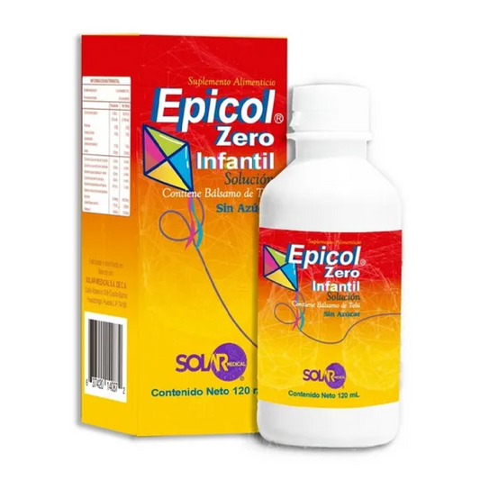 EPICOL Zero INFANTIL SOLUCIÓN Sin Azúcar Fco. 120 ML.