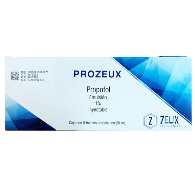 PROZEUX Emulsión Iny. 1% c/5 FCOS. AMP. 200 MG/20 ML.