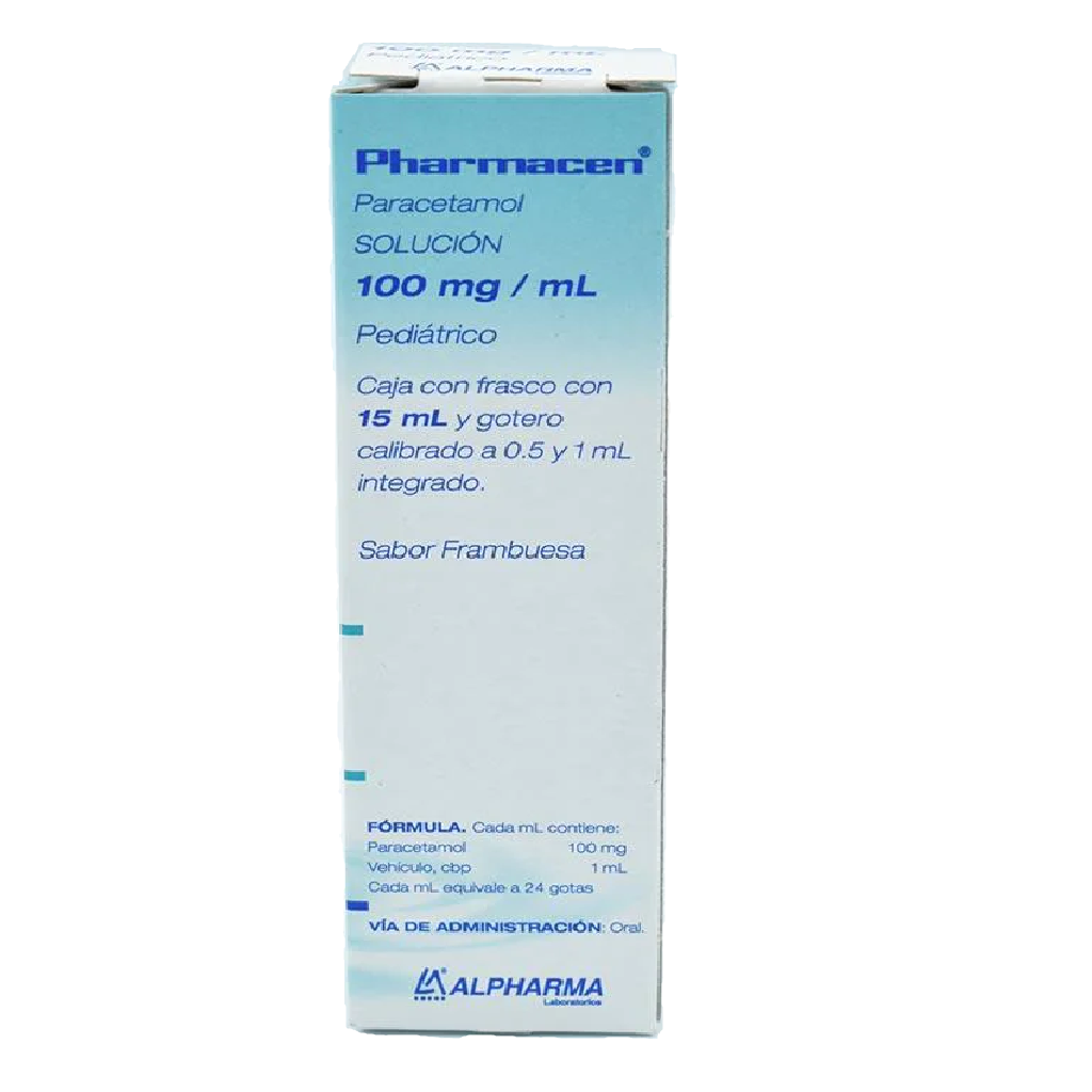 PHARMACEN SOL. Pedtco. Fco. 15 ML. 100 MG/1 ML. y Gotero.