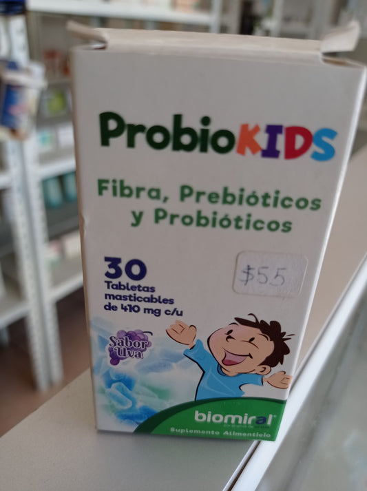 PROBIOKIDS c/30 TABS. Masticables Sab. Uva 410 MG.