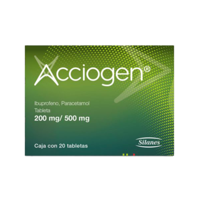 ACCIOGEN c/20 TABS. 200/500 MG.