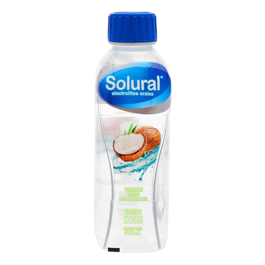 SOLURAL Suero Rehidratante SABOR COCO 500 ML.