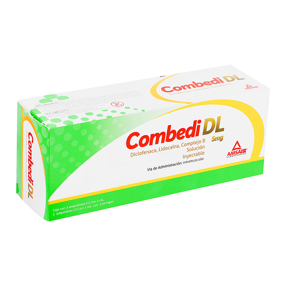 COMBEDI DL Sol. Iny. c/3 Dosis 5 MG/3 ML. y 3 Jeringas.