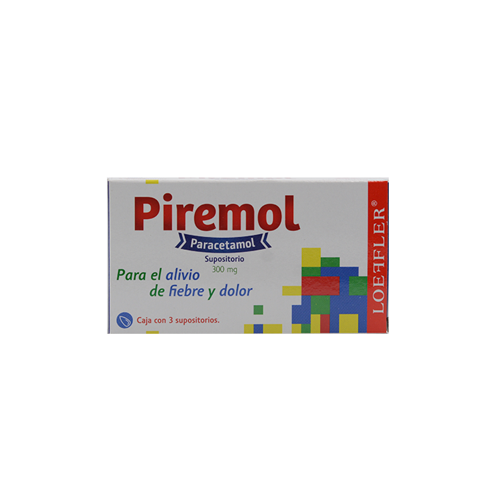 PIREMOL c/3 SUPOSITORIOS 300 MG.