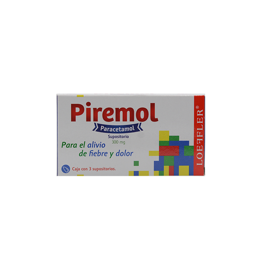 PIREMOL c/3 SUPOSITORIOS 300 MG.