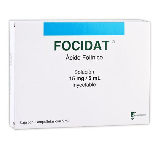 FOCIDAT Sol. Iny. c/5 AMPTAS. 15 MG/5 ML.