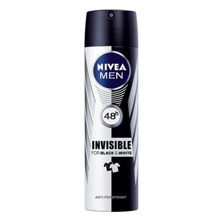 NIVEA MEN Aerosol Antitranspirante B&W Invisible 48H Fco. 150 ML.