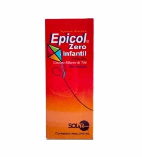 EPICOL Zero INFANTIL SOLUCIÓN Sin Azúcar Fco. 240 ML.