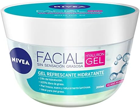 NIVEA FACIAL GEL REFRESCANTE HIDRATANTE Tarro 200 ML.