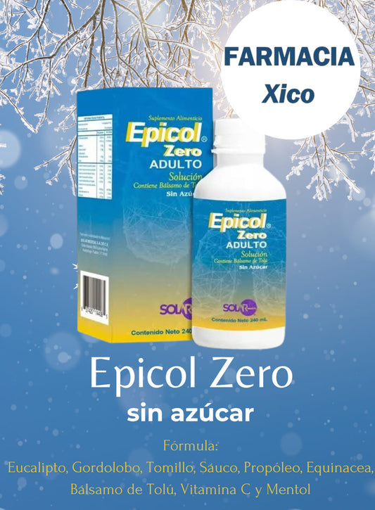 EPICOL Zero ADULTO SOLUCIÓN Sin Azúcar Fco. 240 ML.