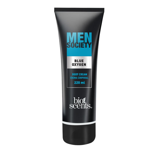 MEN SOCIETY BLUE OXYGEN Crema Corporal TUBO c/220 ML.