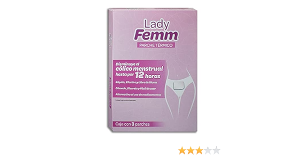 LADY FEMM Cja. c/3 PARCHES TÉRMICOS.
