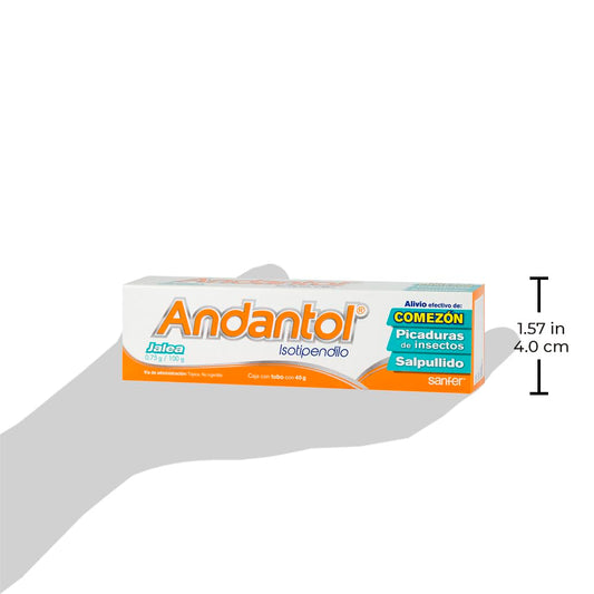 ANDANTOL JALEA TÓPICA Tubo c/40 G. 0.75 G/100 G.