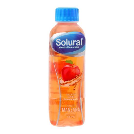 SOLURAL Suero Rehidratante SABOR MANZANA 500 ML.