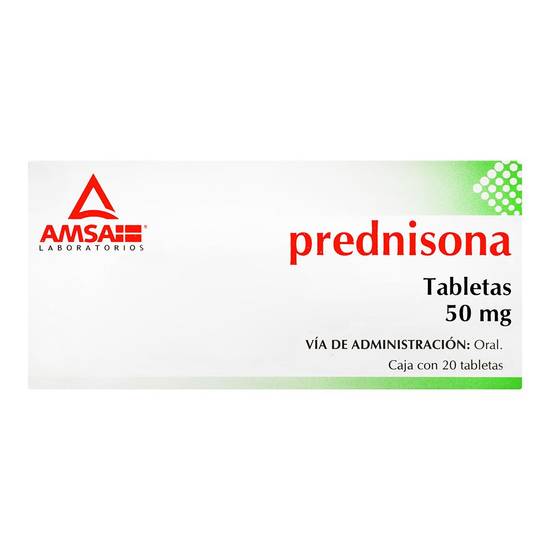 PREDNISONA (Amsa) c/20 TABS. 50 MG.