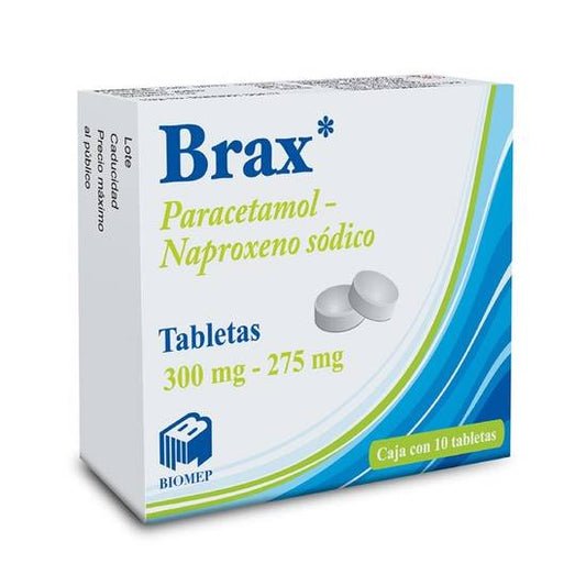 BRAX c/10 TABS. 300/275 MG.