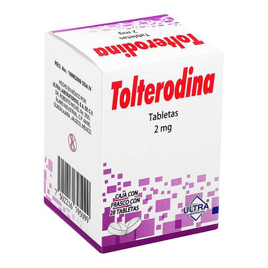 TOLTERODINA (Ultra) c/28 TABS. 2 MG.