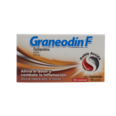 GRANEODÍN F c/16 PASTILLAS Sabor Naranja s/Azúcar 8.75 MG