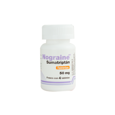 NOGRAINE Fco. c/4 TABS. 50 MG.