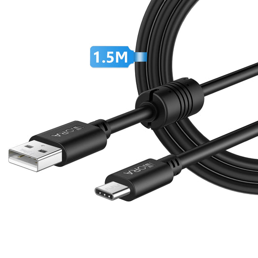 CABLE Eda. USB 2.0 / Sda. Tipo C / 1.5 Mts. Mod. CAB150 Col. Negro.