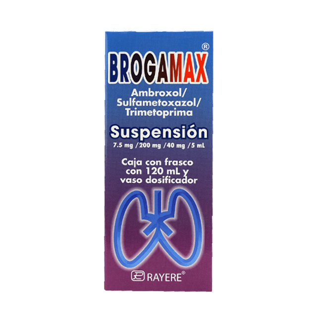 BROGAMAX SUSP. Fco. 120 ML. 7.5-200-40 MG/5 ML.