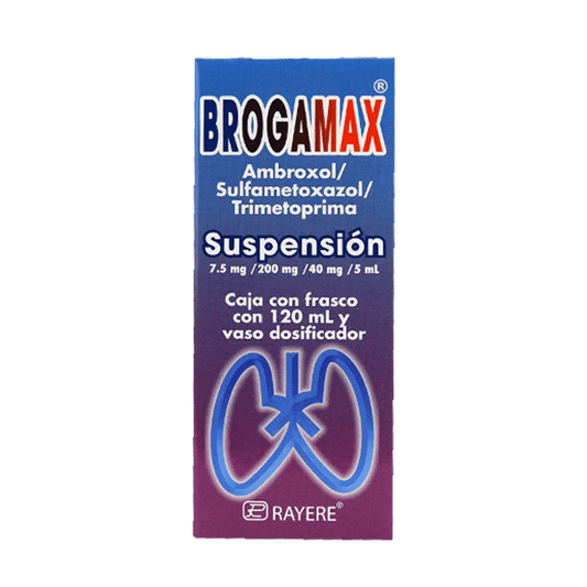 BROGAMAX SUSP. Fco. 120 ML. 7.5-200-40 MG/5 ML.