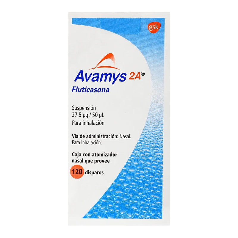 AVAMYS 2A SUSP. NASAL p/Inhalación c/120 Disparos 27.5 MCG.