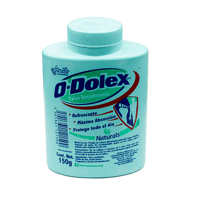 O-DOLEX Naturals TALCO Desodorante 150 G.