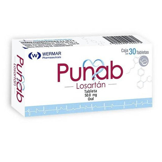 PUNAB c/30 TABS 50 MG.