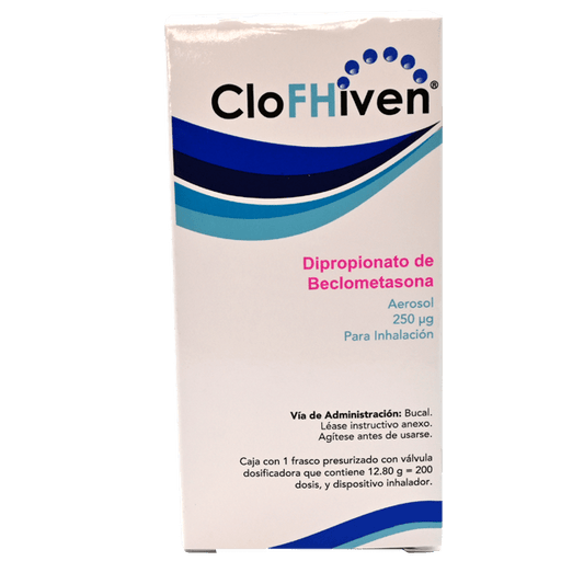 CLOFHIVEN AEROSOL p/InhalaciÛn c/200 DOSIS 250 MCG.