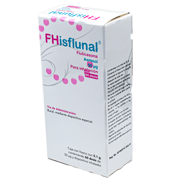 FHISFLUNAL AEROSOL p/Inhalación c/ 60 DOSIS 50 MCG.